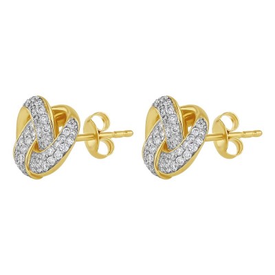 14K Yellow Gold 0.55 carat Diamonds Stud Earrings