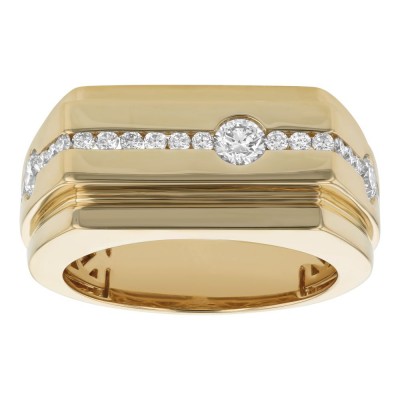 14K Yellow Gold 1.25 carats White Diamonds Ring