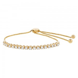 14K Yellow Gold 1.0 carat Diamonds Adjustable Bracelet
