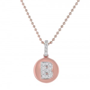 14K Rose Gold Letter 