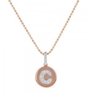 14K Rose Gold Letter 