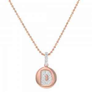 14K Rose Gold Letter 