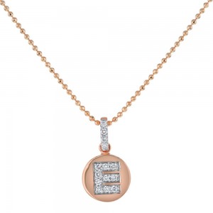 14K Rose Gold Letter 