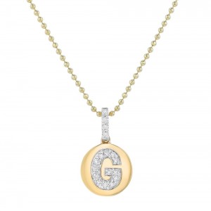 14K Yellow Gold Letter 