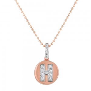 14K Rose Gold Letter 