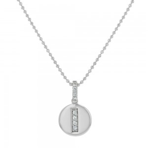 14K White Gold Letter 