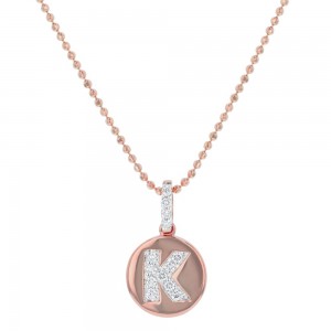 14K Rose Gold Letter 