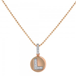 14K Rose Gold Letter 