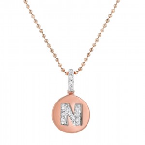 14K Rose Gold Letter 