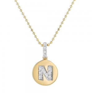 14K Yellow Gold Letter 