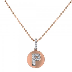 14K Rose Gold Letter 