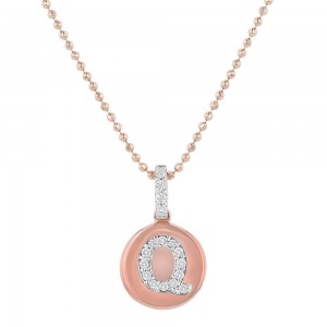 14K Rose Gold Letter 