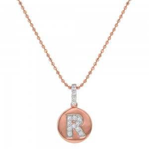 14K Rose Gold Letter 