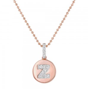 14K Rose Gold Letter 