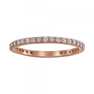14K Rose Gold 0.50 carat Diamonds Eternity Band Ring