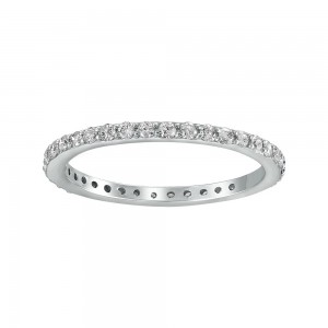 14K White Gold 0.50 carat Diamonds Eternity Band Ring