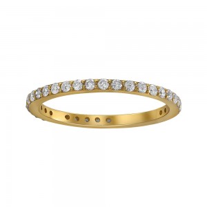 14K Yellow Gold 0.50 carat Diamonds Eternity Band Ring