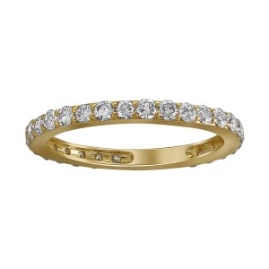 14K Yellow Gold 1.00 carat Diamonds Eternity Band Ring