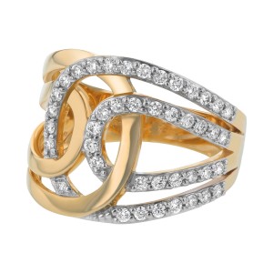 14K Yellow Gold 0.50 carat Diamonds Fashion Ring
